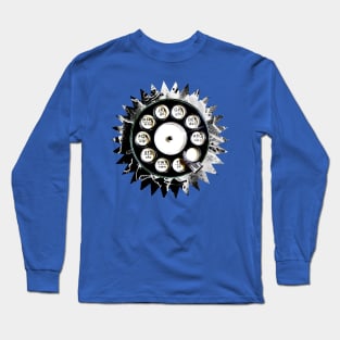 Grungy Retro Phone Long Sleeve T-Shirt